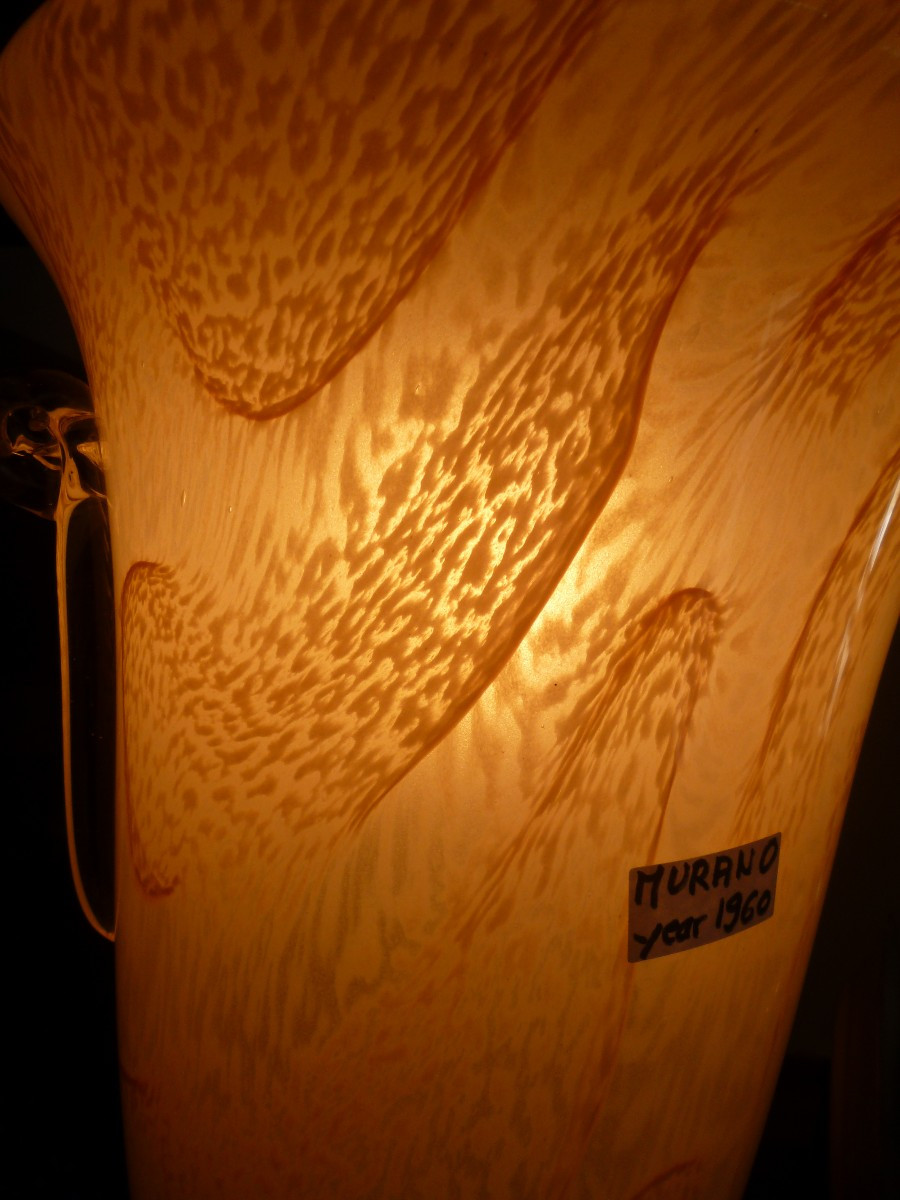 Large Murano Illuminated Lamp Base, 1960s-photo-8