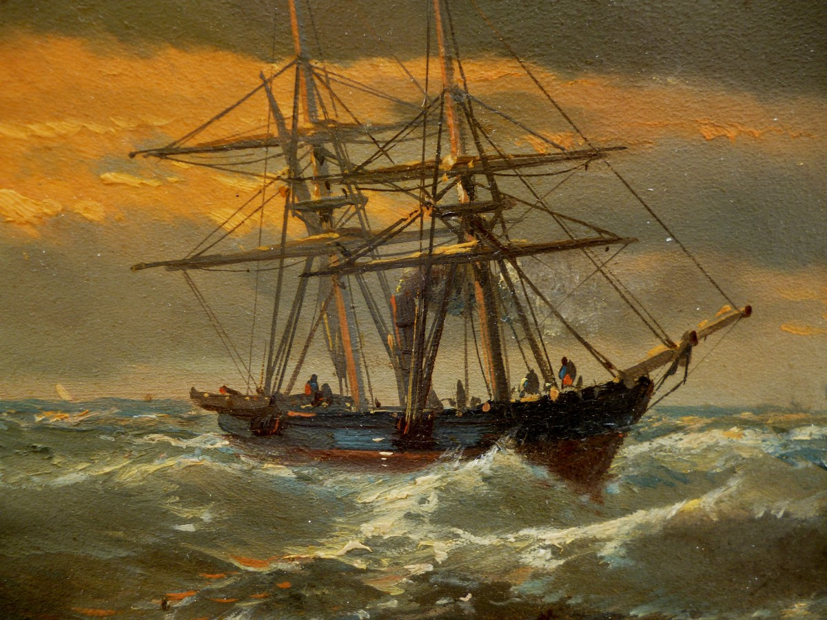 Marine  époque  XIX e 