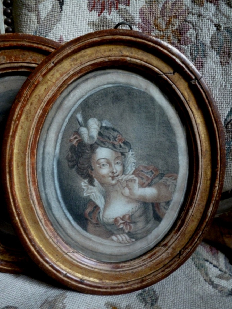 Dessin  Comtesse De BIZY  ,  CHATEAU DE BIZY  Eure-photo-2