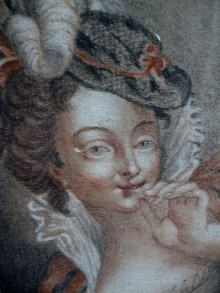 Dessin  Comtesse De BIZY  ,  CHATEAU DE BIZY  Eure-photo-6