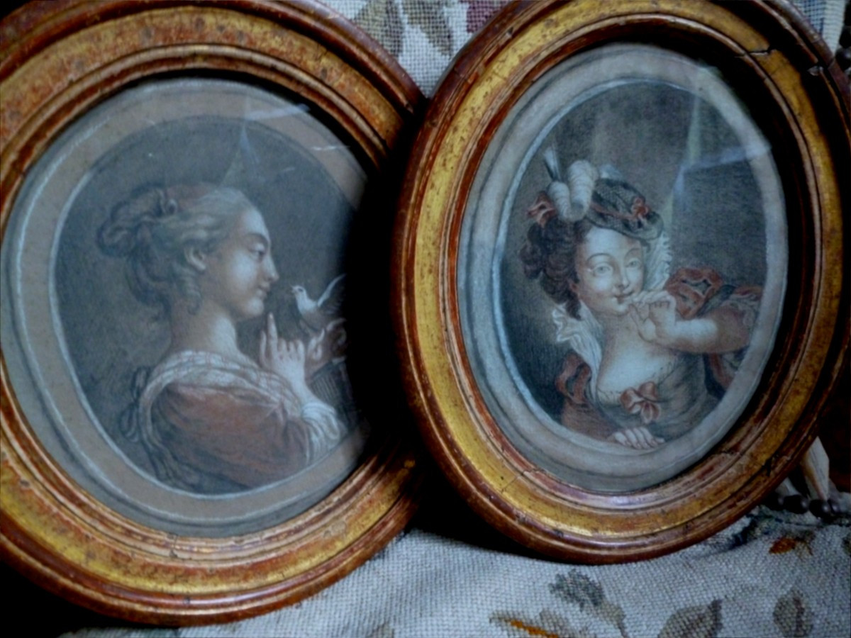 Dessin  Comtesse De BIZY  ,  CHATEAU DE BIZY  Eure