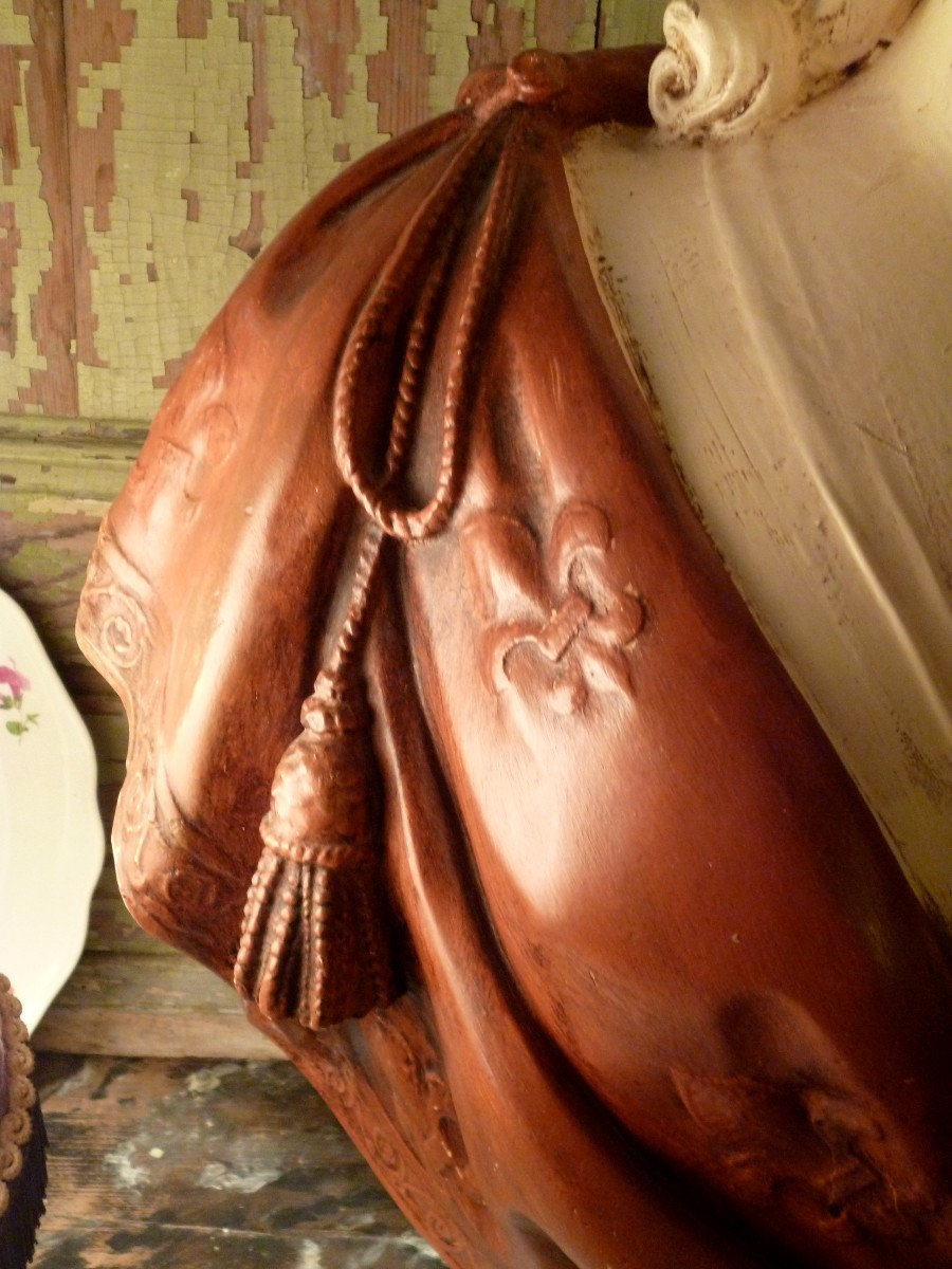 Large Bust Of Marie Antoinette, 88 Cm-photo-5