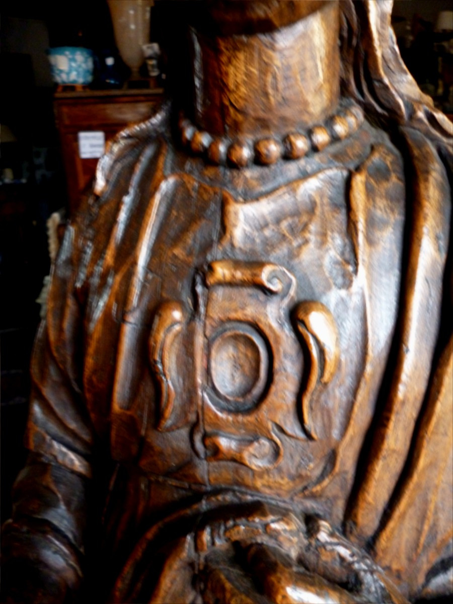  Statue  Religieuse   Fin  du XVII e Siècle-photo-3
