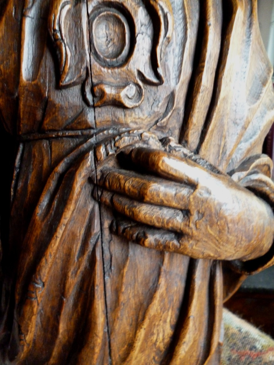  Statue  Religieuse   Fin  du XVII e Siècle-photo-4