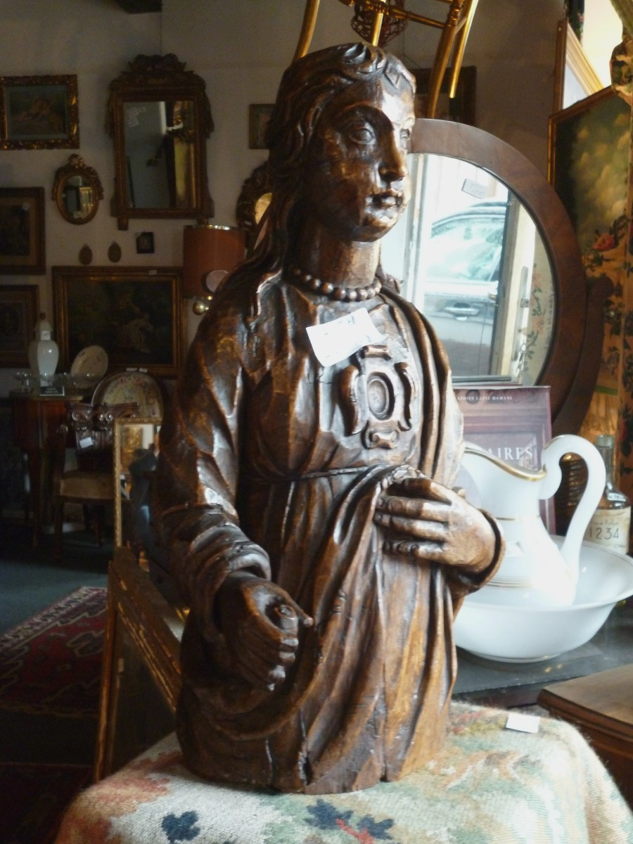  Statue  Religieuse   Fin  du XVII e Siècle-photo-6