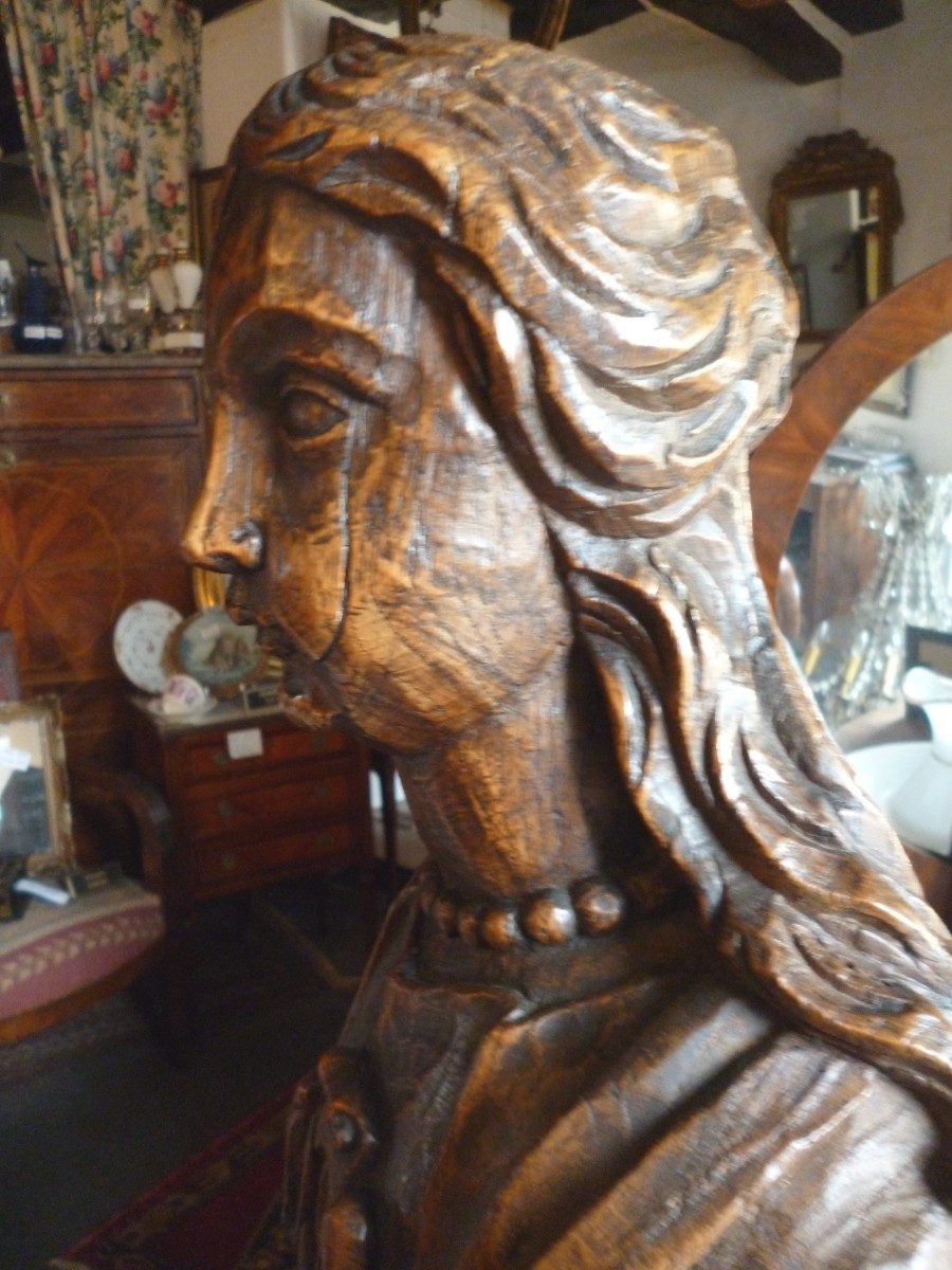  Statue  Religieuse   Fin  du XVII e Siècle-photo-8