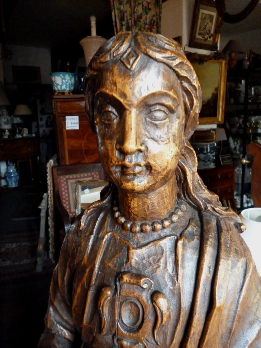  Statue  Religieuse   Fin  du XVII e Siècle-photo-5