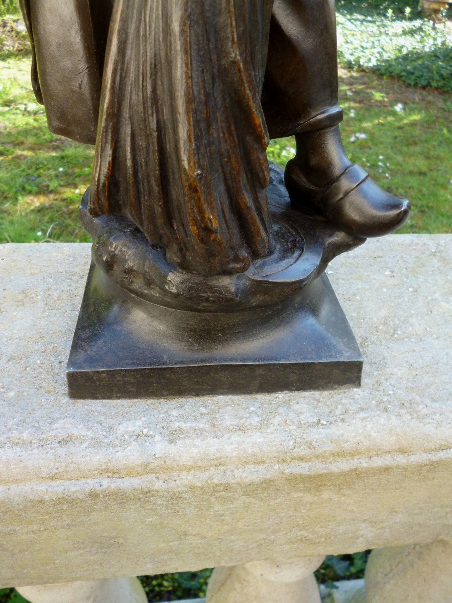 Statue  " La Faneuse "   Auguste Joseph  SCOTTE  1867  1925-photo-4