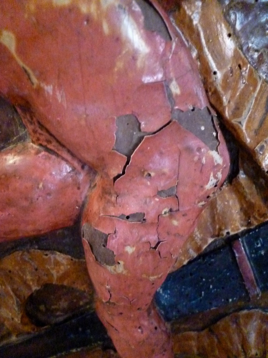 Carved Panel Louis XV Period Cupid-photo-2