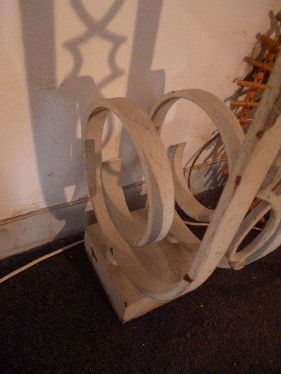 Wrought Iron Console 1950-photo-3