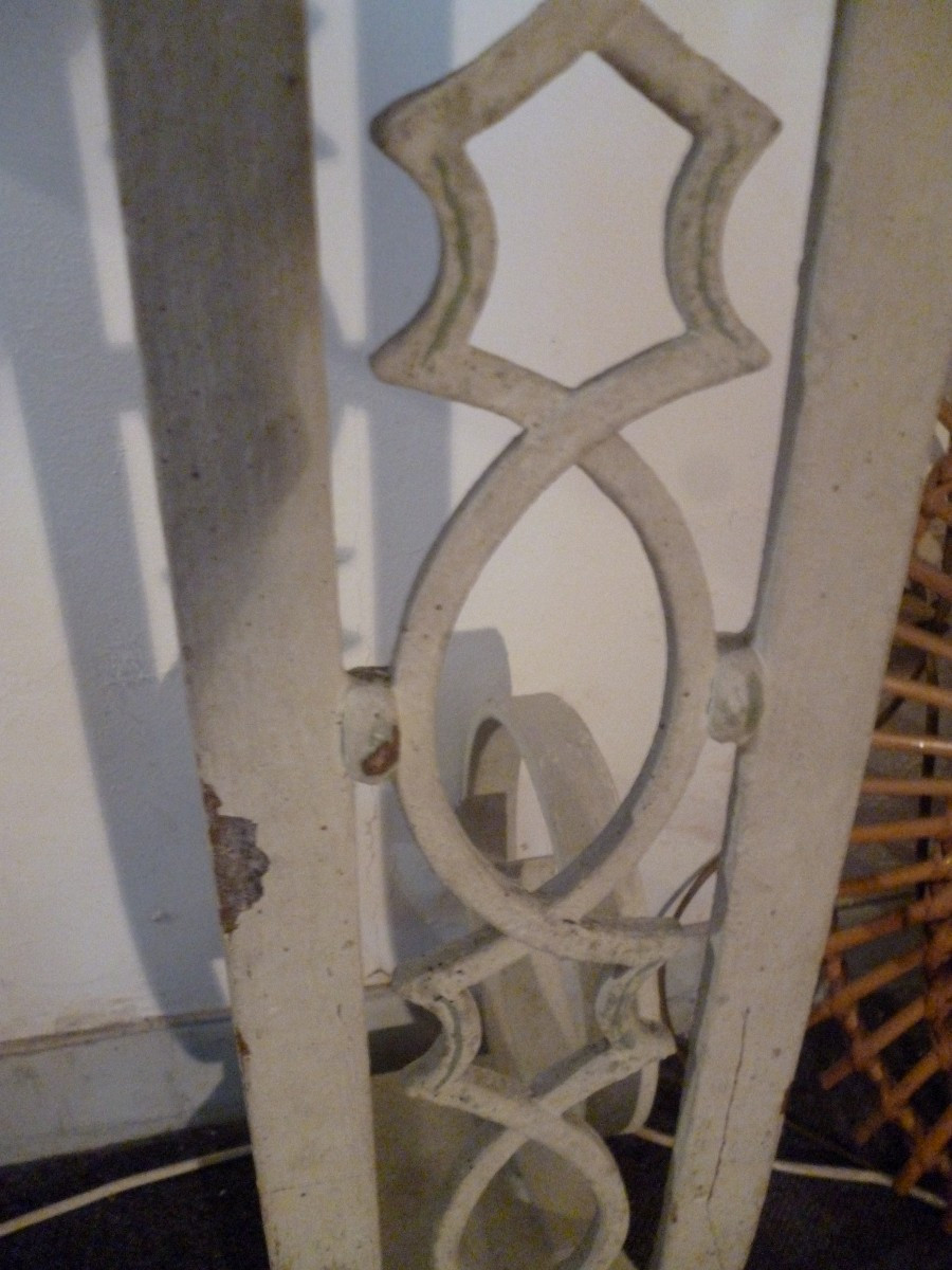 Wrought Iron Console 1950-photo-3