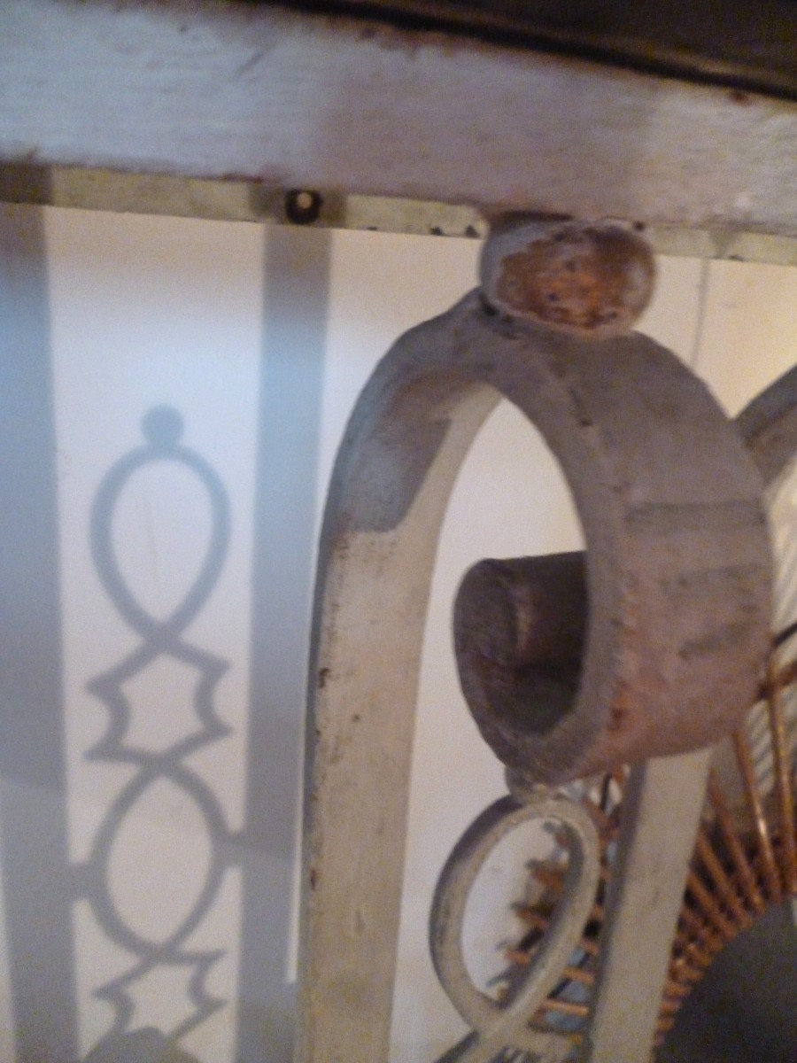 Wrought Iron Console 1950-photo-4