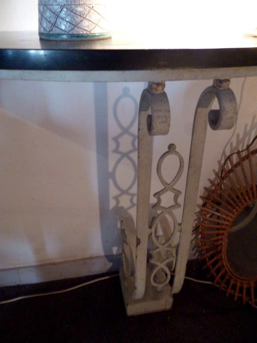 Wrought Iron Console 1950-photo-5