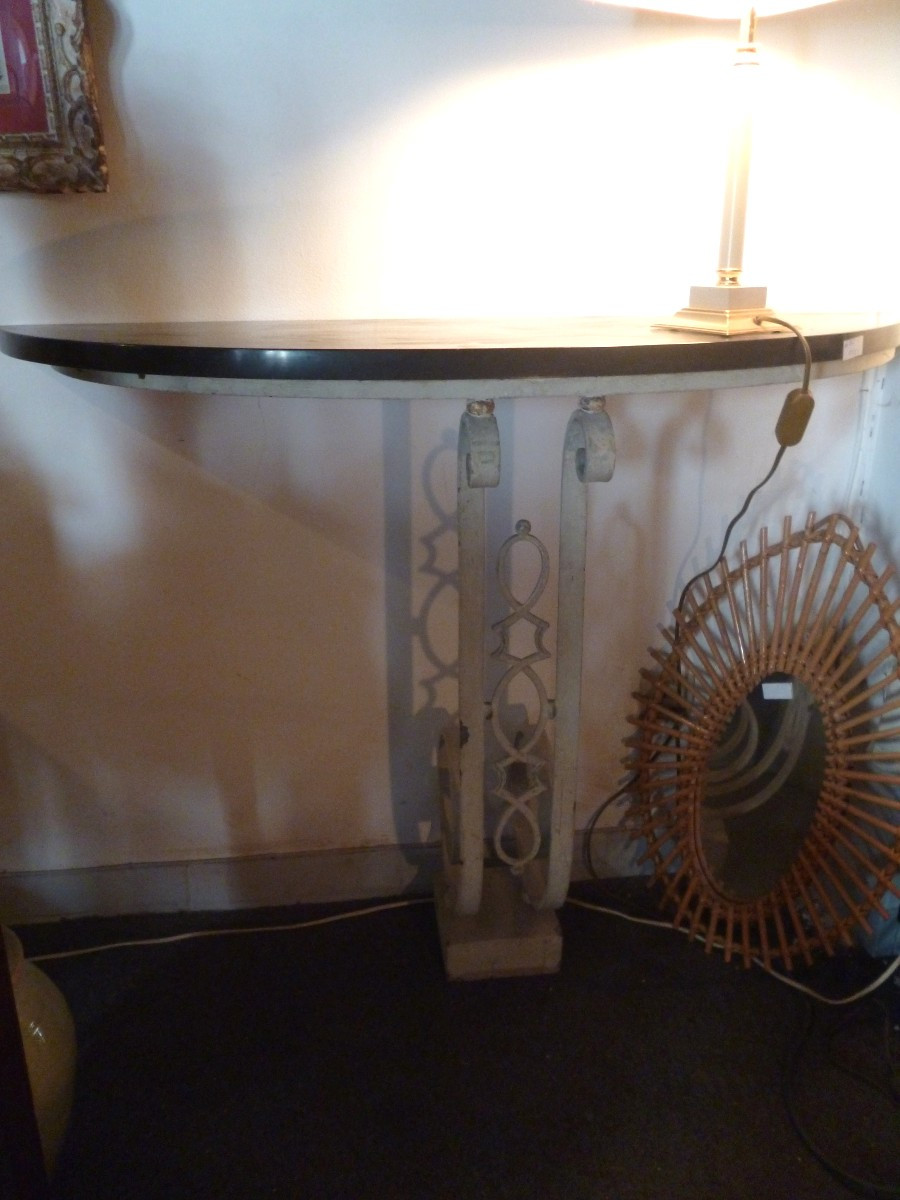 Wrought Iron Console 1950-photo-6