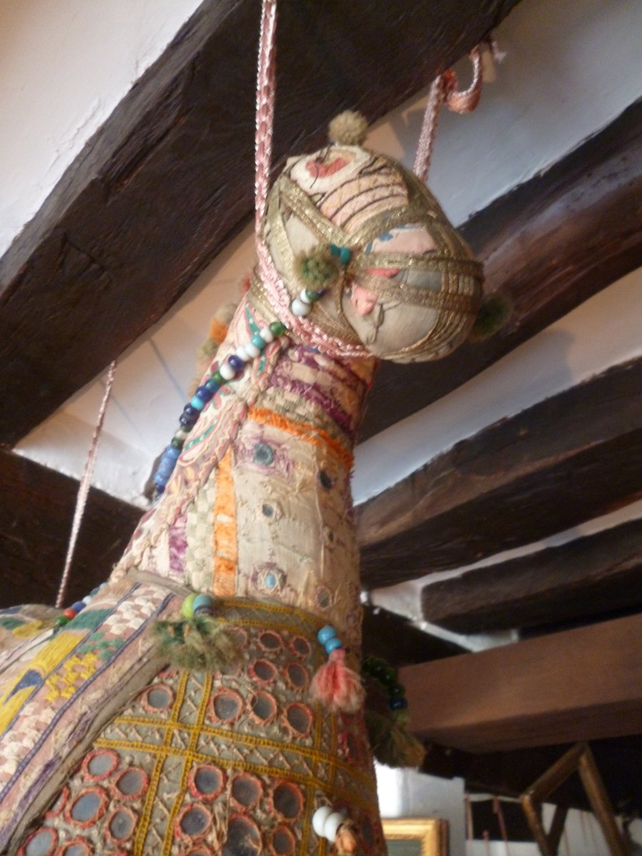 Gujarat Embroidered Horse 1900-photo-2