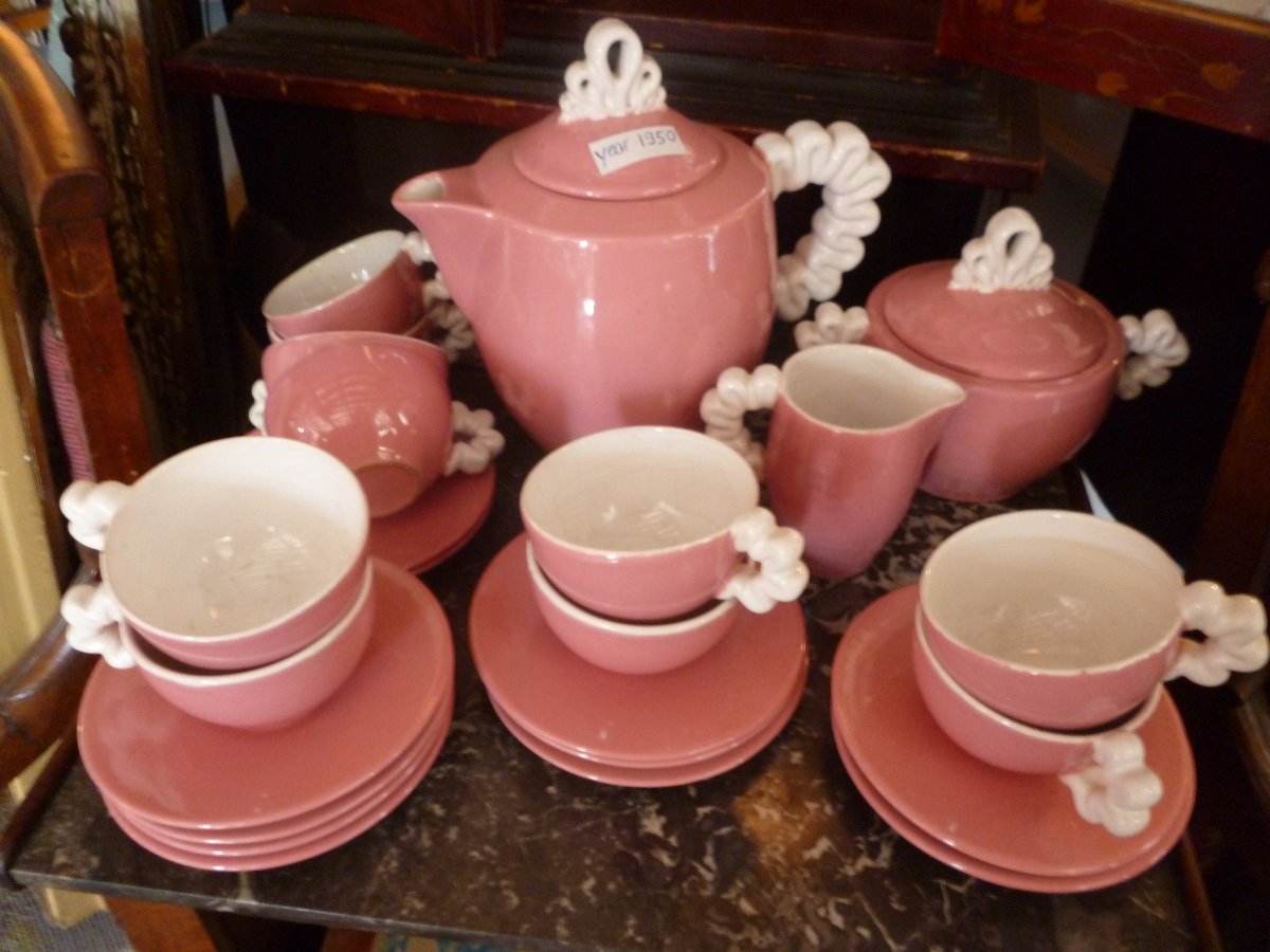 Coffee Set  1950s   Designed By Argilia  France-photo-8