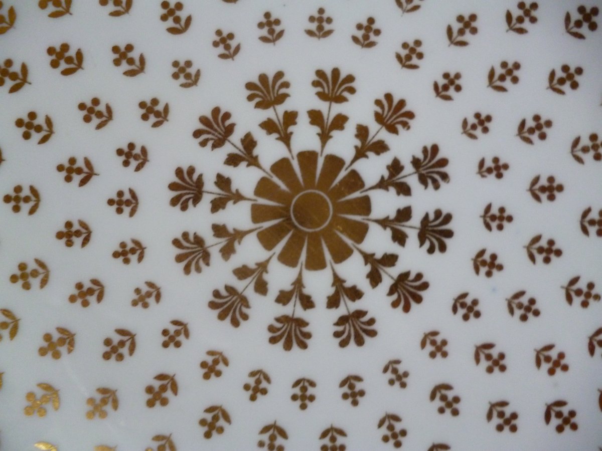 Sevres  Plate  Capraire Set  "  Château Des Tuileries " -photo-3