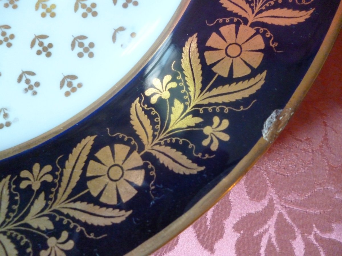 Sevres  Plate  Capraire Set  "  Château Des Tuileries " -photo-2