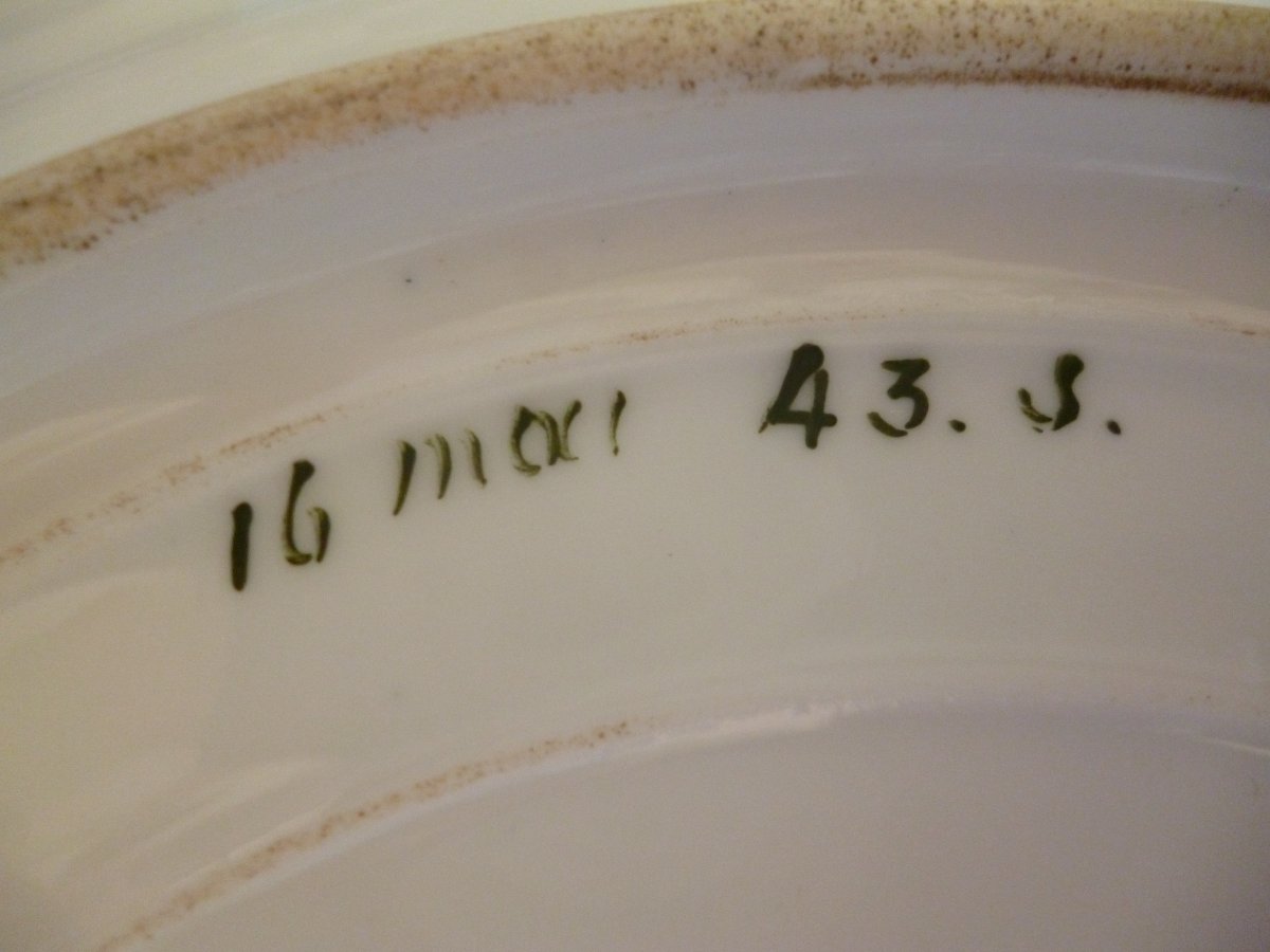 Sevres  Plate  Capraire Set  "  Château Des Tuileries " -photo-4
