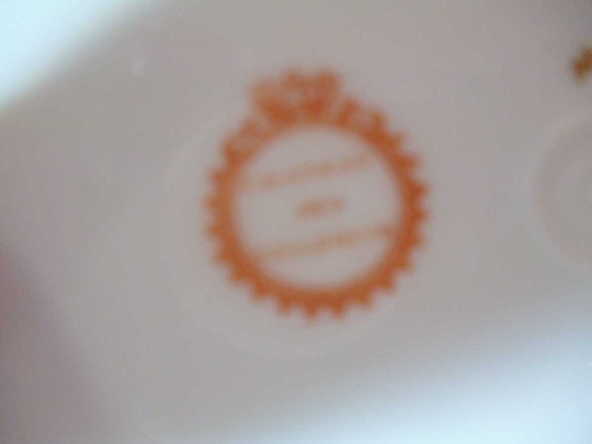 Sevres  Plate  Capraire Set  "  Château Des Tuileries " -photo-7