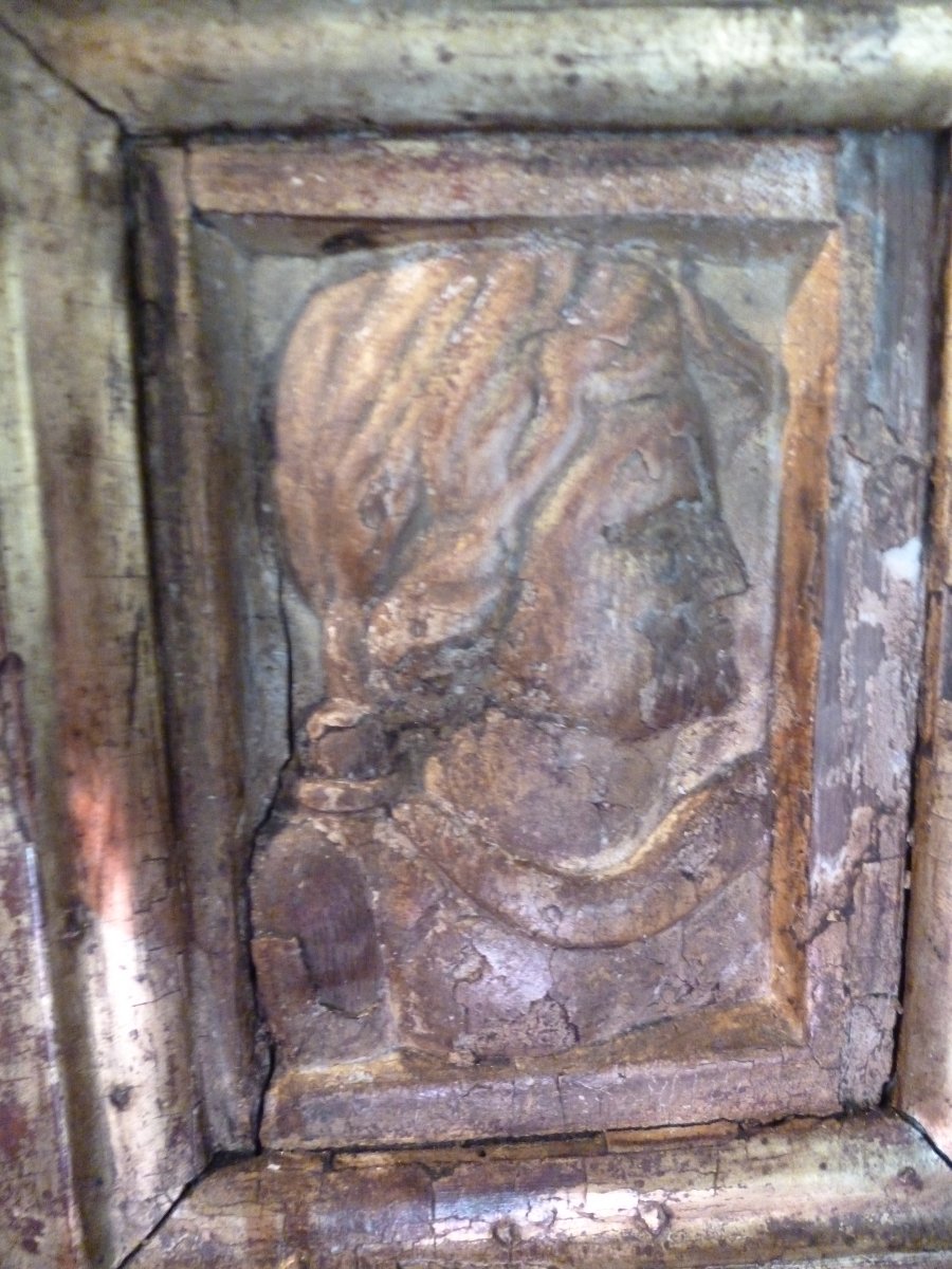 ODIN  père  de  THOR  Rare panneaux sculptés  du  XVI e  siècle -photo-3