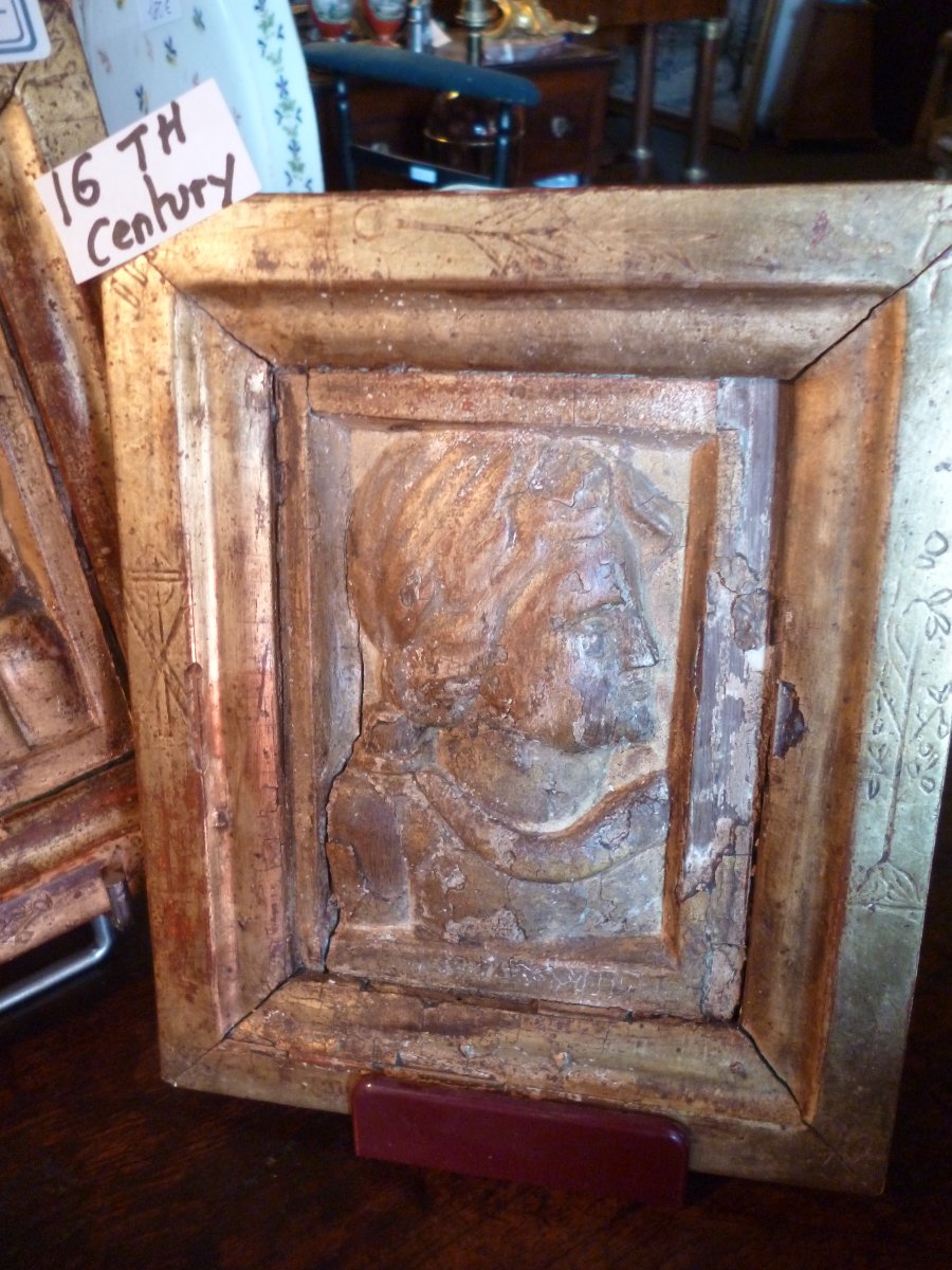 ODIN  père  de  THOR  Rare panneaux sculptés  du  XVI e  siècle -photo-2