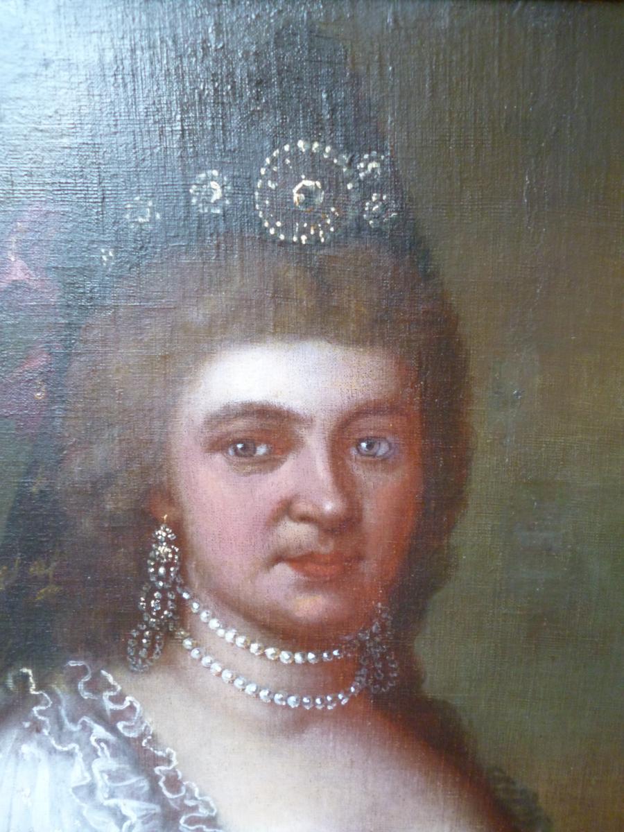 Portrait d'Aristocrate d' époque Régence 1715 1723-photo-2