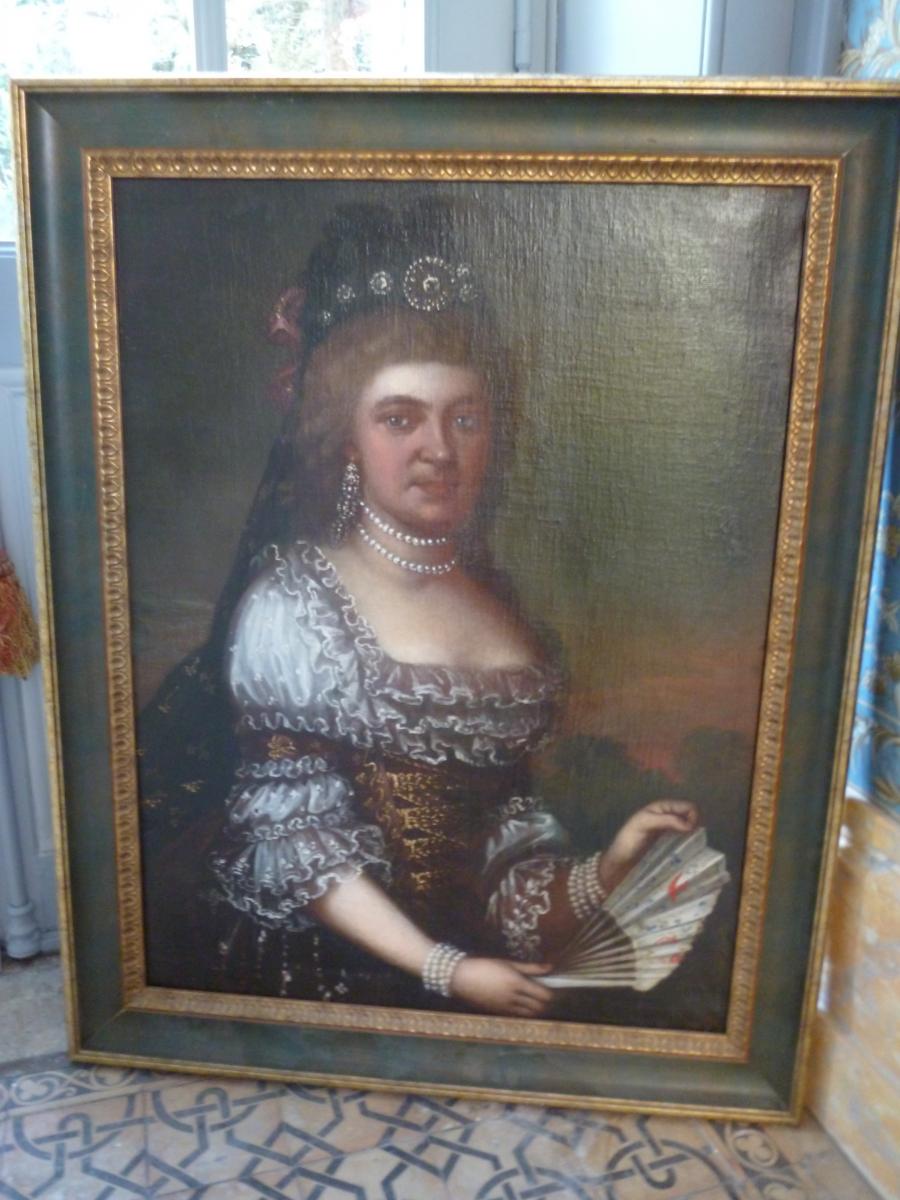 Portrait d'Aristocrate d' époque Régence 1715 1723-photo-6