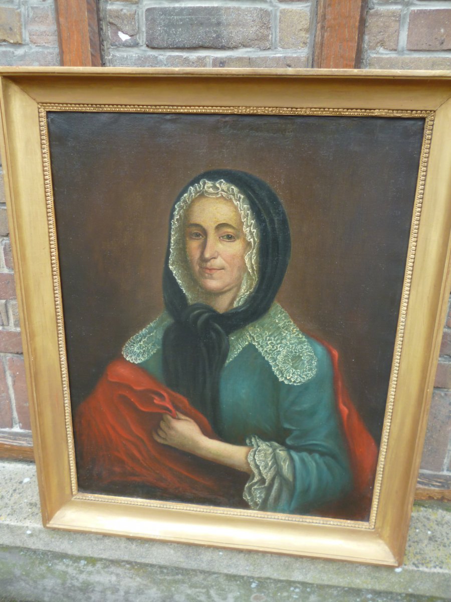 Portrait  Femme époque XVIII E Siècle 
