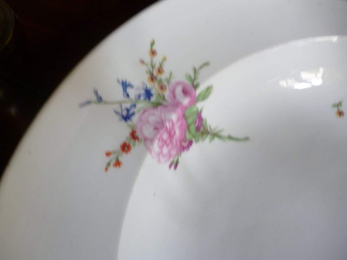 Très Grand Plat Porcelaine XVIII E -photo-2
