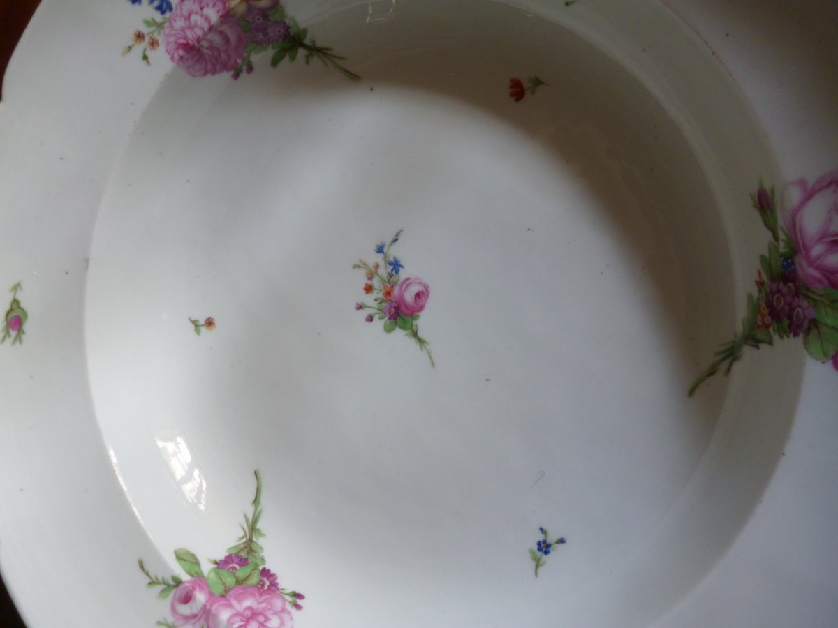 Très Grand Plat Porcelaine XVIII E -photo-4