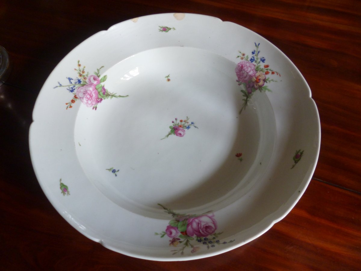 Très Grand Plat Porcelaine XVIII E -photo-3
