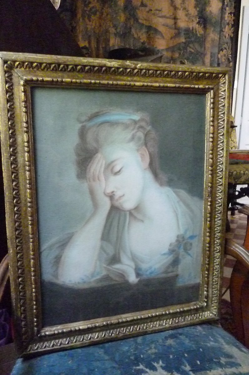 Pastel  époque  Louis  XVI-photo-8