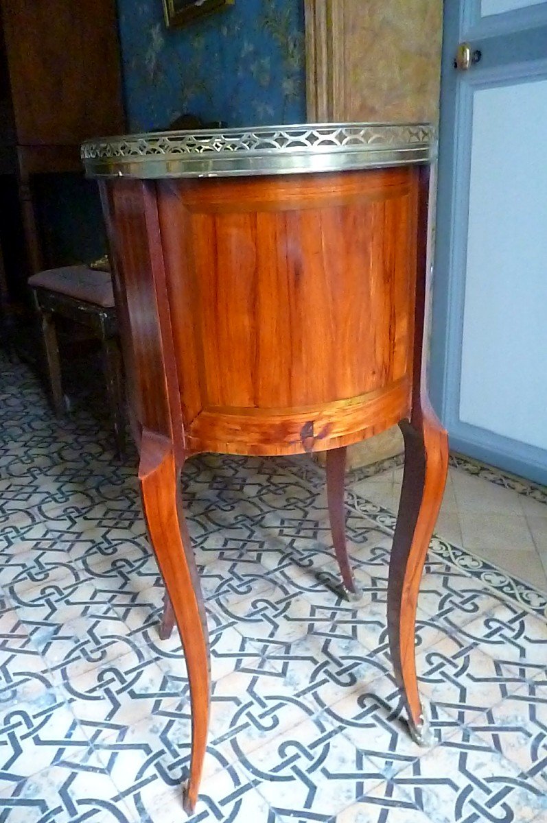 Table Volante époque XVIII E Forme Tambour -photo-4