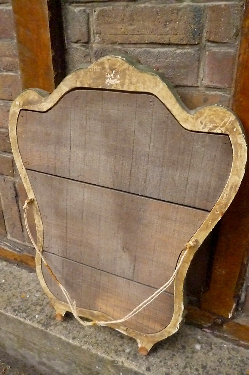 Rocaille Mirror Golden Wood-photo-3