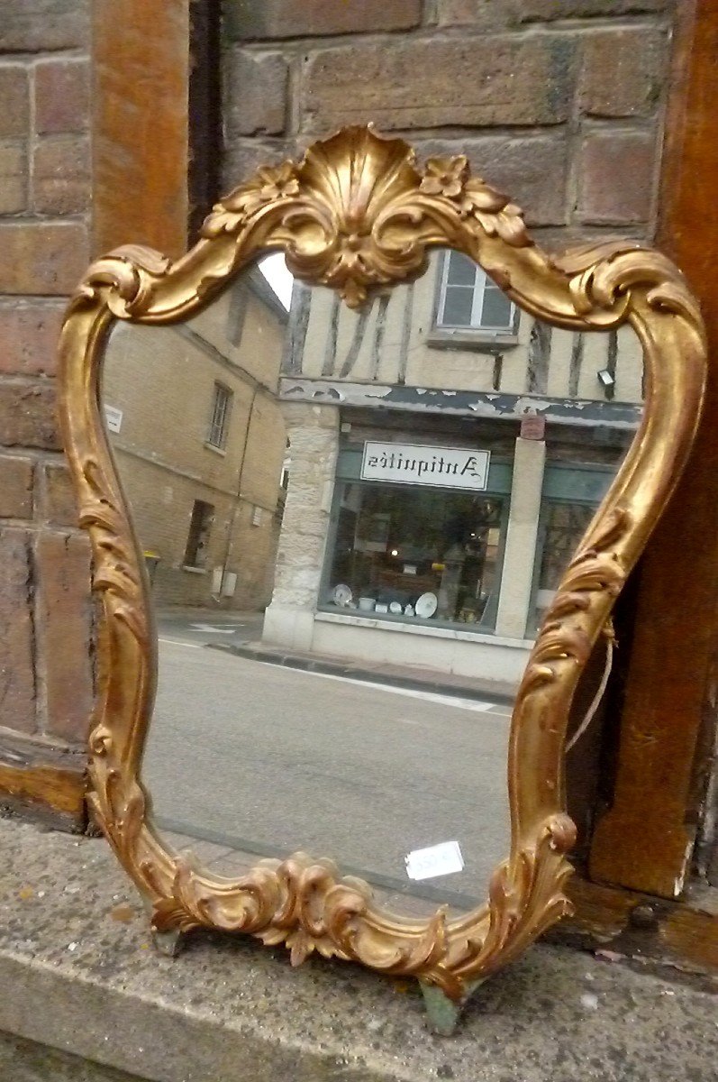 Rocaille Mirror Golden Wood