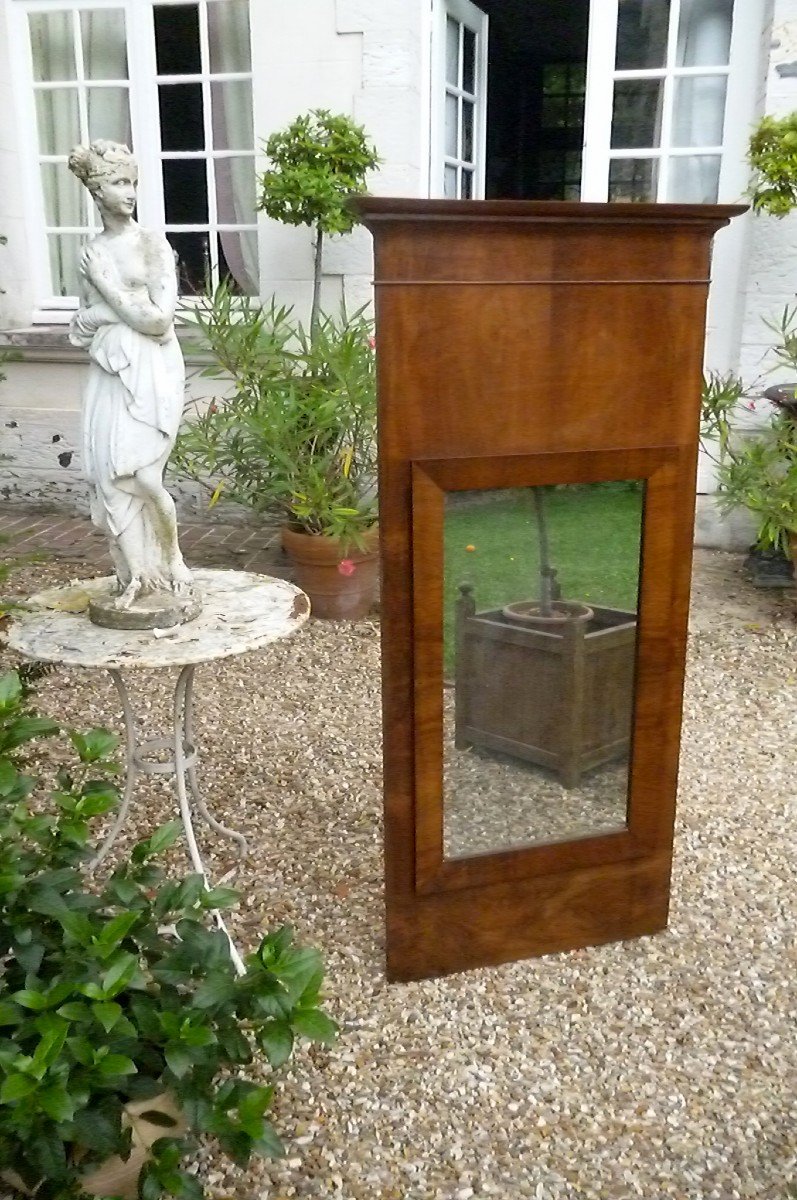 Antique Empire Mahogany Trumeau-photo-8