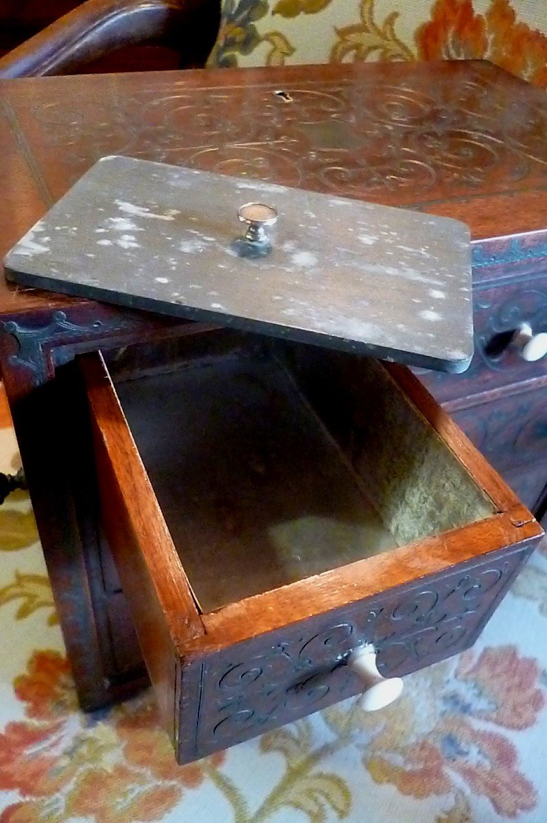 English Portable Cabinet XIX E Century Waring And Gillow-photo-2