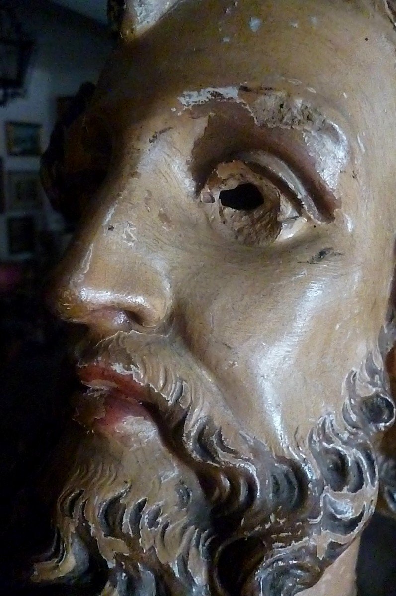 Head Of Christ Terracotta Eighteenth Century-photo-5