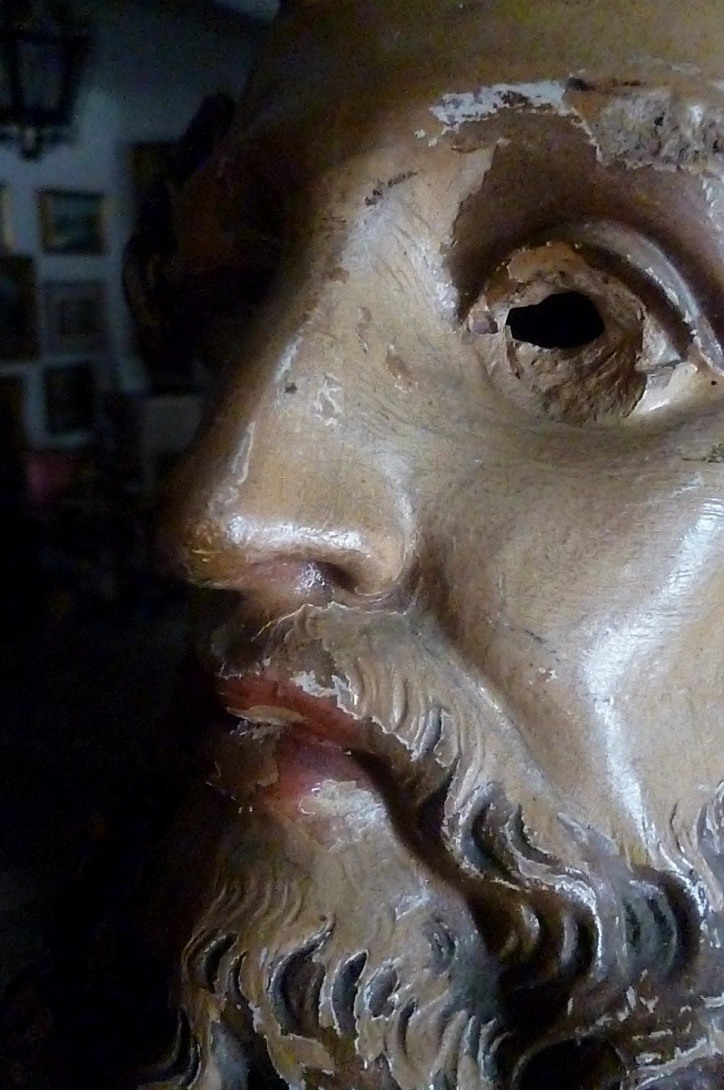 Head Of Christ Terracotta Eighteenth Century-photo-8