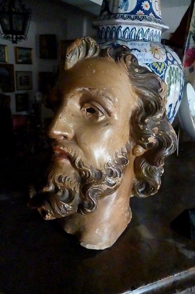 Head Of Christ Terracotta Eighteenth Century