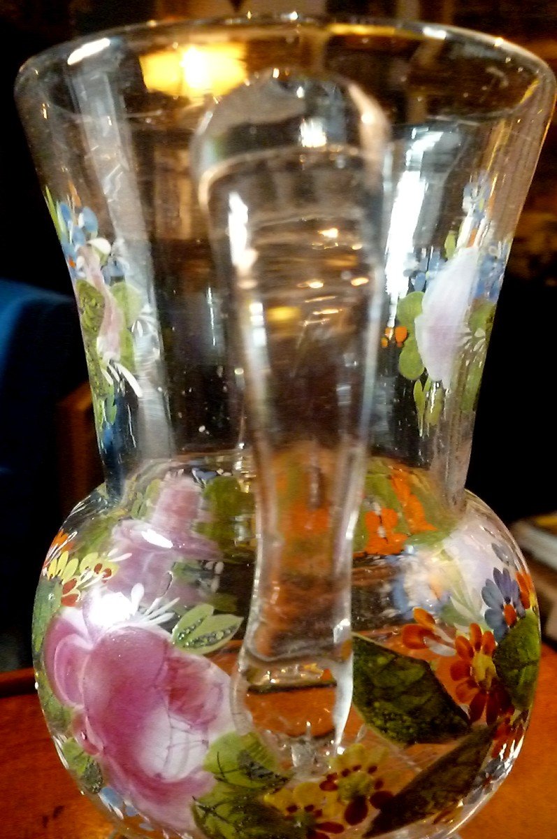  Vase Peint Fabrique Royale De La  Granja époque Fin XVIII E-photo-3