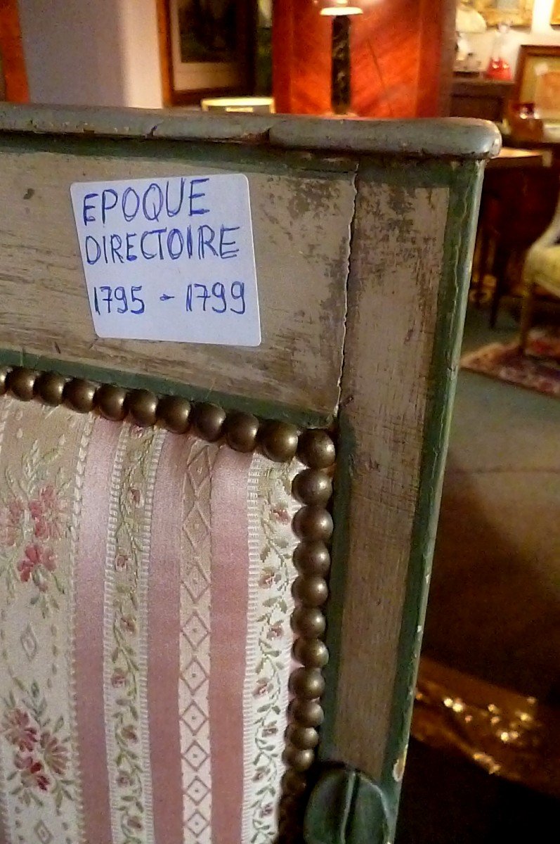 Armchair Directoire Period XVIII E-photo-6