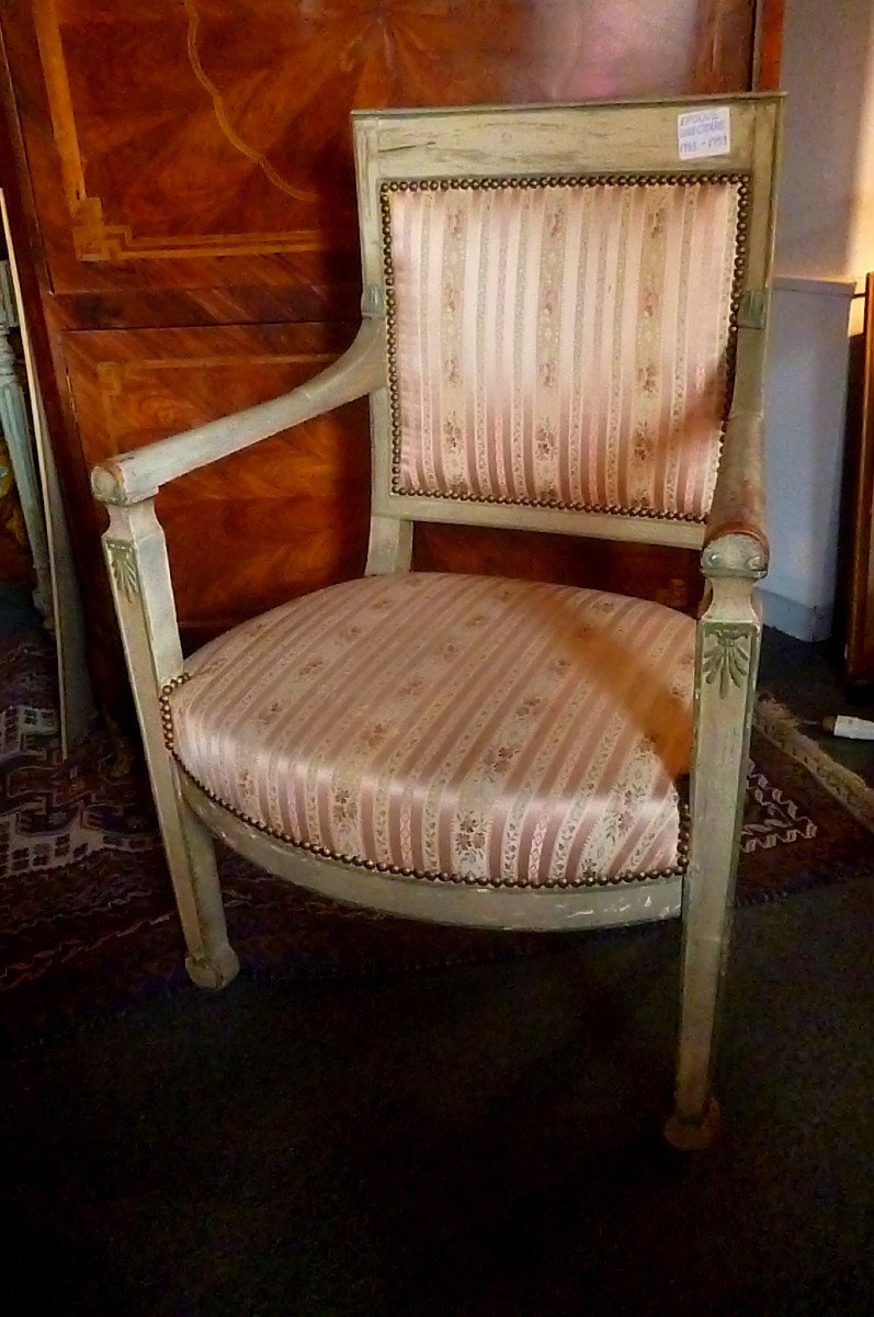 Armchair Directoire Period XVIII E-photo-8