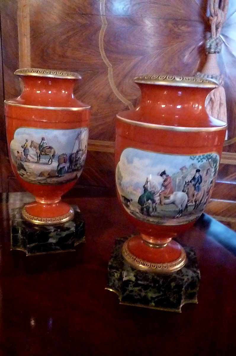 Pair Of Choisy Le Ro I Vases? 19th Century-photo-4