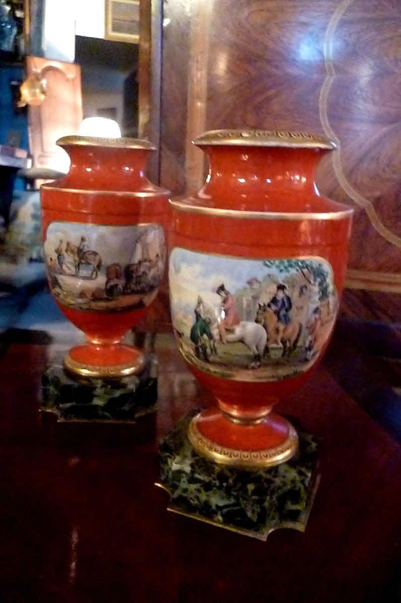 Pair Of Choisy Le Ro I Vases? 19th Century