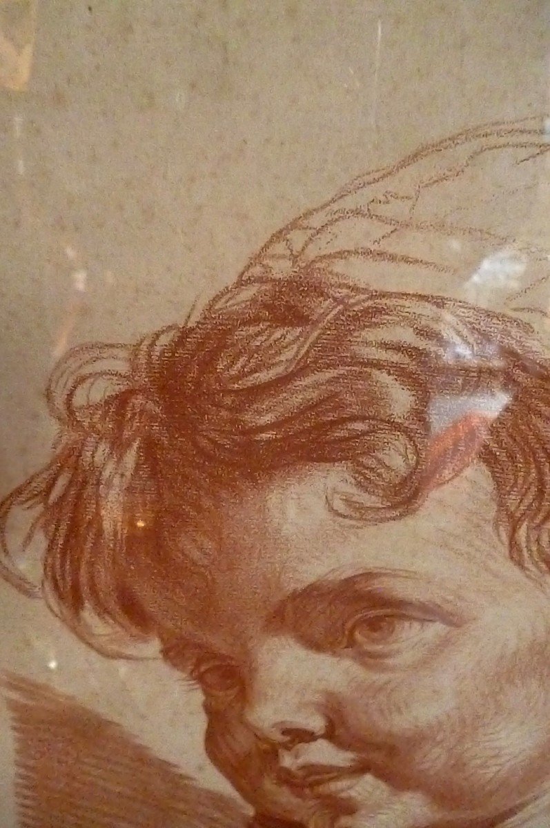 Sanguine Engraving Eighteenth Era-photo-3