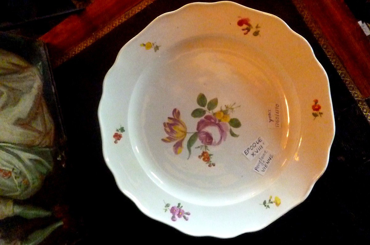 Viennese Porcelain Dish Eighteenth Time-photo-8