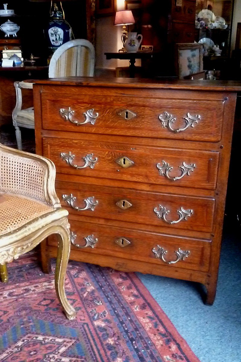 Petite Commode Fin XVIII E Siècle -photo-8