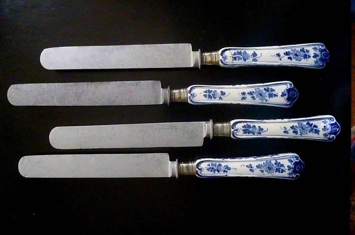 Quatre Couteaux Delft époque XVIII E -photo-8